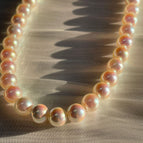 Horseshoe buckle akoya Tiangu pearl necklace 10mm/42cm