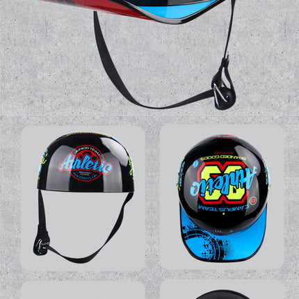 Source Factory Electric Vehicle Helmet Men's Motorcycle Helmet Summer Women's Electric Scooter Safety Helmet Riding Baseball Cap