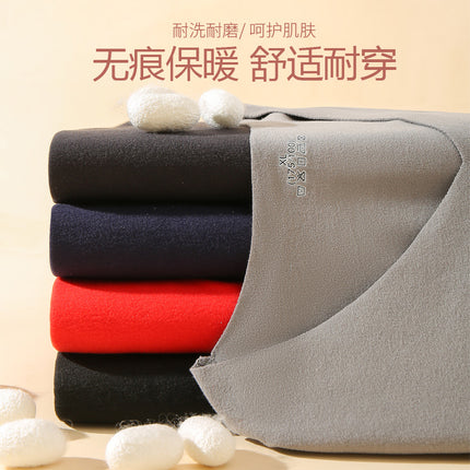 Couple double-sided brushed seamless thermal underwear men and women suit autumn and winter fleece-lined thickened autumn clothes long pants bottoming