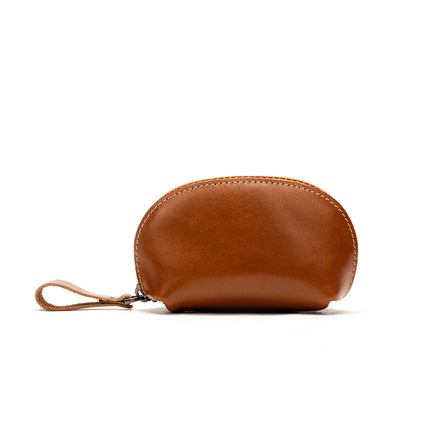 Vintage Women's Cowhide Fashion Coin Purse Leather Earphone Bag Lipstick Coin Change Key Bag Leather Storage Bag
