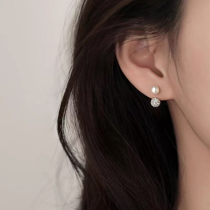 925 Sterling Silver Pin Pearl Earrings 2024 New Explosions Niche Light Luxury Earrings Women's High-end Earrings