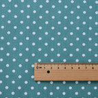 Fabric width 1.6m x 1.0m price / Stone green background dots