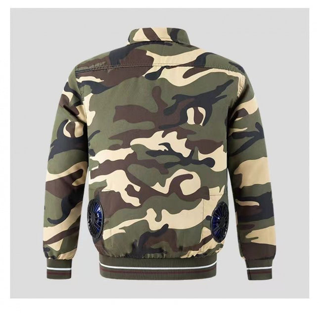 25 New Air-conditioning Clothes with Fan Outdoor Work Air-conditioning Shirt Factory Direct Cross-border Wholesale Exclusive