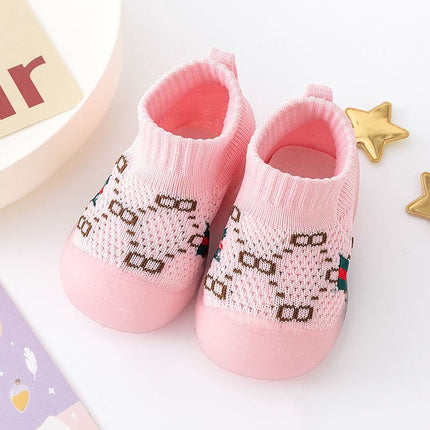 Baby Toddler Shoes One Year Old Spring and Autum Boys and Girls Flats Soft Sole Breathable Baby Shoes Cotton Non-Falling Shoes 0-1-2 Years Old