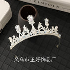 Silver bright diamond crown (handmade model)