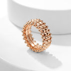 Wide rose gold / No. 6