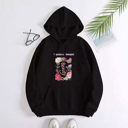 Fashion Joker Hoodie College Style Alphabet Print