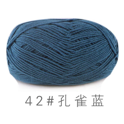Su He 4-strand Milk Cotton Baby Wool Combed Cotton Fine Wool Hand Knitted Sweater Pure Cotton Baby Wool Ball