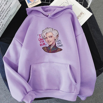 I Can Fix Him Print Hoodie Baldur's Gate 3 Astarion Manga Grap