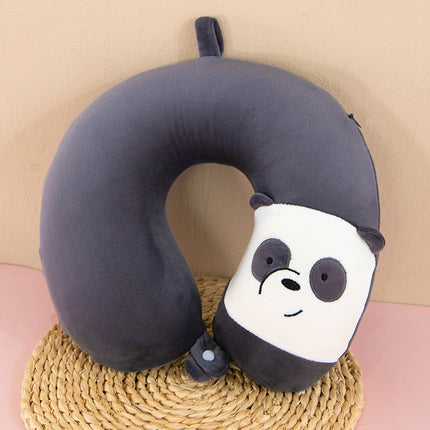 Neck Pillow Travel Memory Foam U-shaped Pillow Cartoon Gift Sponge Sleeping Neck Pillow Embroidery Slow Rebound Nap Pillow