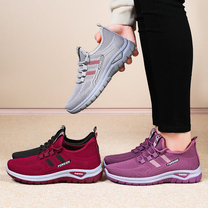 Shoes for Women, New Versatile Shallow Casual Shoes, Breathable Mesh Women's Shoes, Soft Soles, Comfortable Single Shoes, Thick-Soled Shoes for Women