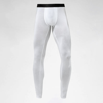 Bullet-type separation scrotum support long johns wear-free underwear leggings warm pants cotton pants men's thin underpants autumn and winter