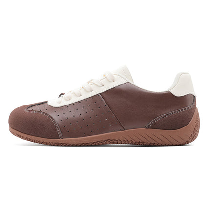 Super Popular Ballet Style Moral Training Shoes, Retro Lace-Up White Shoes, Versatile Breathable Casual Sneakers, Soft-Soled Forrest Gump Shoes Sc09