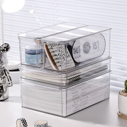 Small Card Storage Box Flip Acrylic Desktop Yum Star Ultraman Card Sorting Card Box Large Capacity