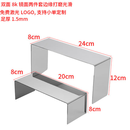 Clothing Store, Shoe Store, and Bag Display Props, High and Low Models, Stainless Steel Shoe and Bag Display Racks, Hot-Selling Cross-Border Items