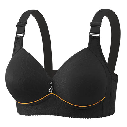 Cross-border New plus size Comfortable Breathable Non-rimless Women's Underwear Thin Cup Gap chubby girl Bra