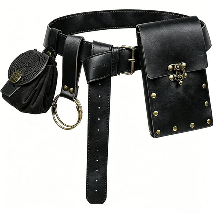 Amazon Hot Selling Steampunk Phone Bag Medieval Renaissance Role Playing Accessories Sport Fanny Pack