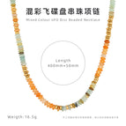 Mixed color beaded necklace