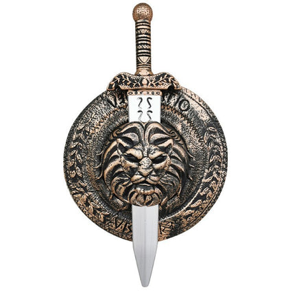 Subaru Halloween Ancient Roman Warrior Shield Sword Gladiator Cosplay Role Play Costume Parent-Child Outfit