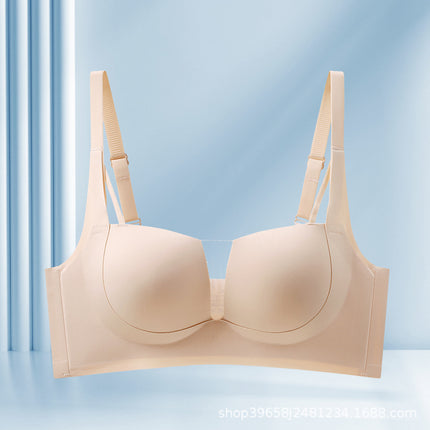 Traceless Ginning Thin Cup Underwear ABC Cup Summer Joker Small Chest Gathering Comfortable Adjustable Top Bra