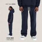 Straight-leg pants-navy blue / S