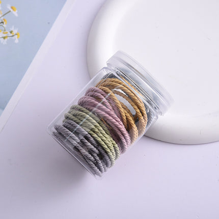 20 canned hair bands new rubber band female tie towel ring thick high elastic hair rope simple hair rope