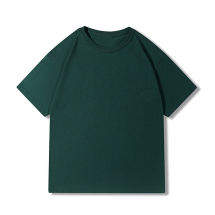 Sanben needle 300g heavy T-shirt cotton drop shoulder European size loose national fashion youth cotton round neck T-shirt custom printing