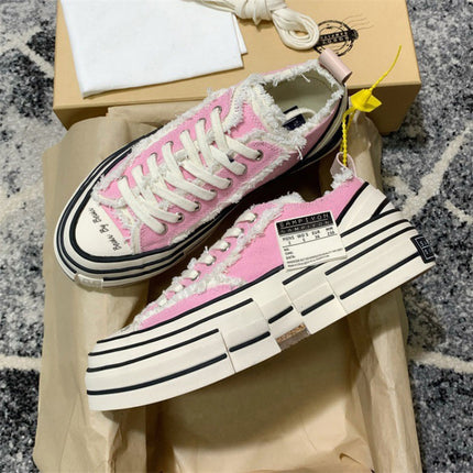 Wu Jianhao's 2025 New Canvas Shoes White Small Fragrant Beggar Shoes Men's and Women's Casual Height-Increasing Half-Slip Shoes