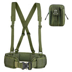 Belt + waistband + strap + waist bag (military green)