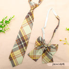 JK043 mountain blowing check [tie collar flower]]