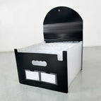 Black outer panel, transparent inner page [25 grids] 18 lines
