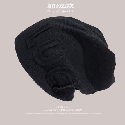 Postpartum Confinement Hat Autumn and Winter Face-Slimming Hat Windproof Cold-Proof Maternity Turban Warm Slouchy Beanie Pullover Hat for Women