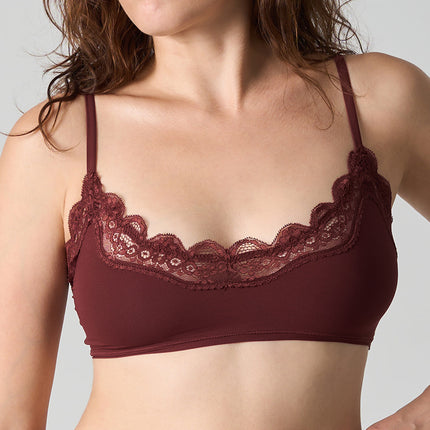 Sk*M Kardashian Lace Scoop Bralette Lace High Elasticity Ultra-Thin Breathable Sexy Seamless Bra
