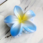 8cm sky blue plumeria gripper