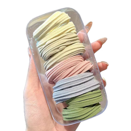 10 High-Elasticity Hair Ties, High-End Hair Ties for High Ponytails That Do Not Pull on Hair, Durable Rubber Bands, Seamless Hair Ties