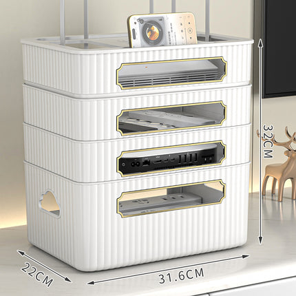 Router wifi storage box TV set-top box storage rack socket wire arrangement desktop wireless light cat placement