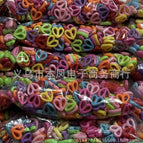 Mixed colors randomly / 34 peace hearts 15*17mm 0.5kg about 900 pieces