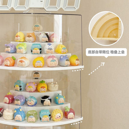 Cute Grain Wall Corner Bubble Mate Box Blind Box Display Rack Storage Ornaments Hand Display Cabinet Acrylic Transparent Dustproof