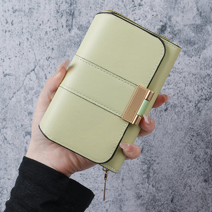 New Cross-Border Popular Korean Style Multifunctional Women's Clutch Wallet Short Niche Fashion Multi-Card Slot 70% off Wallet