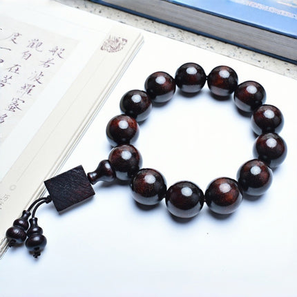 Venus Old Material Zambia Lobular Red Sandalwood Handheld Chain High Oil Mimi Buddha Bead String New Chinese Style Ornament for Men and Women