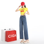 Retro blue eight points / XS