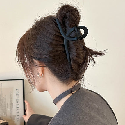 Large Grab Clip Black Simple Hair Clip Large Hair Clip Headwear Head Hair Shark Clip Hair Multi-Hair Accessories