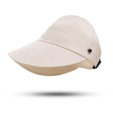 Summer Quick-drying Hat Ruth Same-style Hangable Mask Shown Face Small Sun Hat High Pedytail Foldable Thin Sun Protection Hat