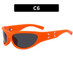 Orange framed gray slices / Metal Hinges