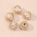 3. purple and white auspicious cloud beads 10mm