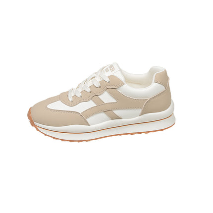 Sports Forrest Gump Shoes for Women 2025 Autum New Breathable Versatile Moral Training Shoes Casual Sports Shoes Thick-Soled White Shoes