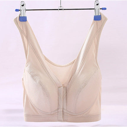 Special Cabinet silk bra front buckle nursing bra push up pregnant women vest bra without steel ring L-XXL