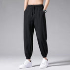 Tie-up pants [pure black] / Xl 【 55-62kg 】