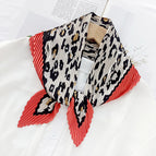 L024-254-01 red / 70cm wrinkled square towel