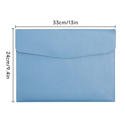 A4 Leather Document Bag Information Storage Bag Tablet Bag Briefcase Real Estate Insurance Contract Bill File Bag Customization